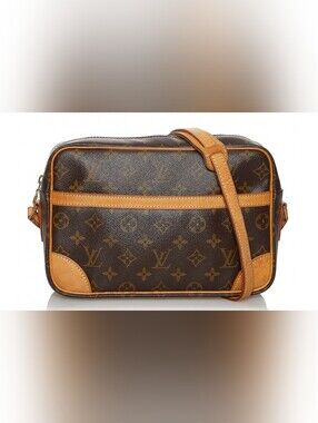 Louis Vuitton Monogram Canvas Messenger Bag in Brown and Tan